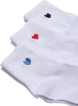 Pack 3 Chaussettes Pieces Mova blanc pour femme