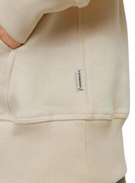 Sweat-shirt Jack and Jones Freder beige pour homme