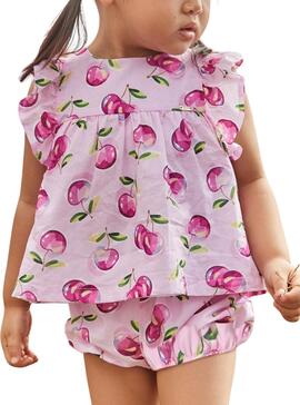  Ensemble Mayoral   blouse et blouson pour bébé fruits