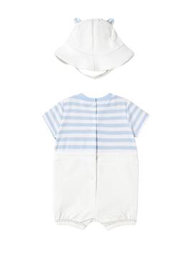   Pelele Mayoral avec ourson blanc pour bébé