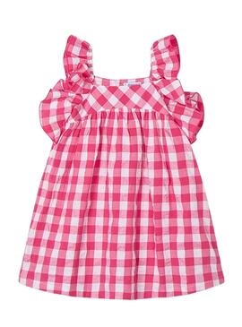 Robe vichy rose et blanc Mayoral pour fille