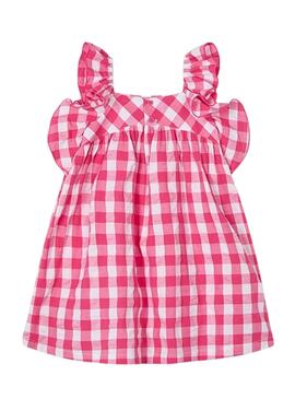 Robe vichy rose et blanc Mayoral pour fille