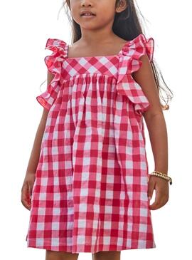Robe vichy rose et blanc Mayoral pour fille