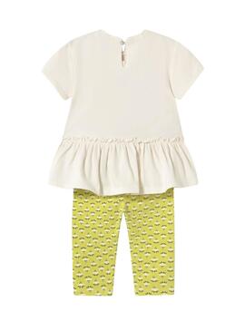  Set Mayoral Leggings volants jaune bébé