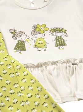  Set Mayoral Leggings volants jaune bébé
