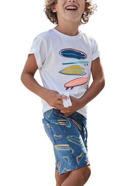  Set  Mayoral short Bermuda bleu pour garçon