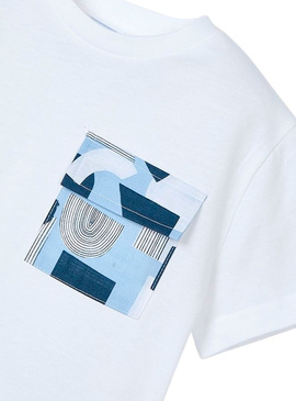 T-Shirt Mayoral Weekend Vibes Blanc pour Garçon
