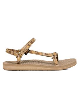 Sandales Teva Original Universal Slim beige pour femme