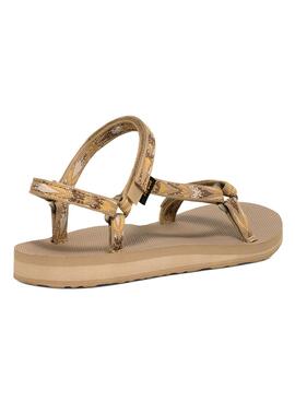 Sandales Teva Original Universal Slim beige pour femme