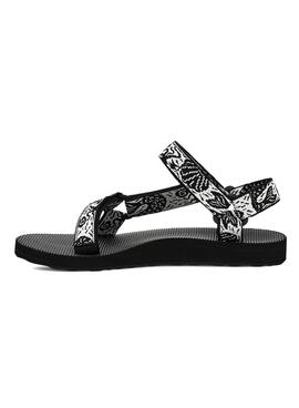  Sandales Teva Original Universal Sirena blanc et noir pour femme