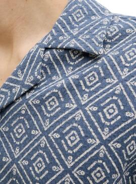 Chemise Jack and Jones Vicent bleue pour homme
