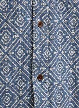 Chemise Jack and Jones Vicent bleue pour homme