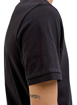 Polo Jack and Jones en jersey noir pour homme.
