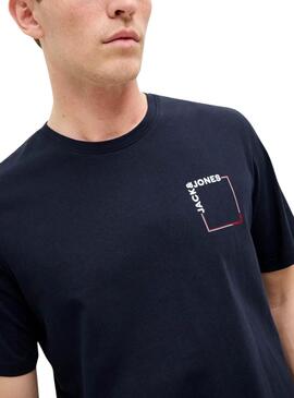 T-shirt Jack and Jones Verner bleu marine pour homme