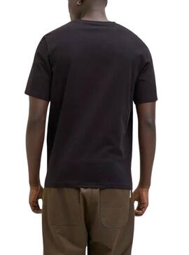 T-shirt Jack and Jones Verner noir pour homme.