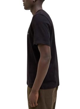 T-shirt Jack and Jones Verner noir pour homme.