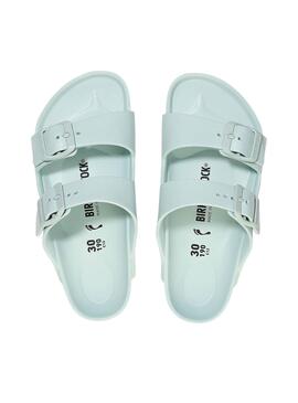 Sandales Birkenstock Arizona EVA turquoise enfants