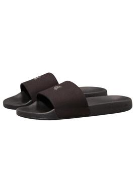 Tongs Calvin Klein monogramme noir pour femme