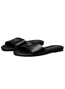 Sandales Calvin Klein plates noires pour femme 