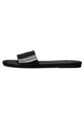 Sandales Calvin Klein plates noires pour femme 