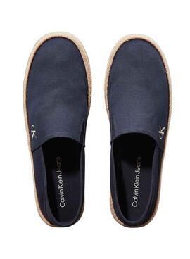 Espadrilles Calvin Klein en toile marine pour homme