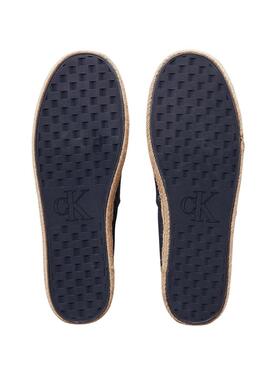 Espadrilles Calvin Klein en toile marine pour homme