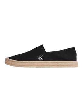 Espadrilles Calvin Klein  en toile noire pour homme
