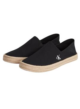 Espadrilles Calvin Klein  en toile noire pour homme