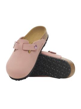 Sabots Birkenstock Tokio rose pour fille