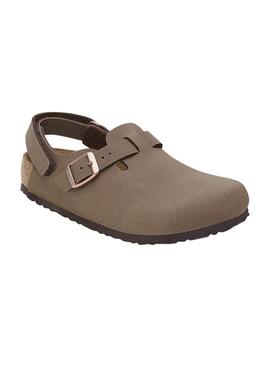 Sabots Birkenstock Tokio marron pour enfant
