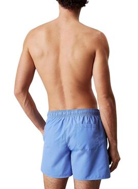 Maillot de bain Calvin Klein Monogram bleu pour homme