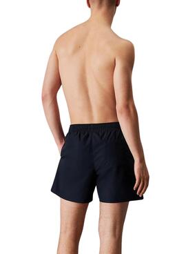 Maillot de bain Calvin Klein Monogramme marine pour homme