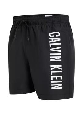 Maillot de bain Calvin Klein logo noir devant pour homme.