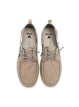 Mocassins Walkin Pitas Maui Flax beige pour homme