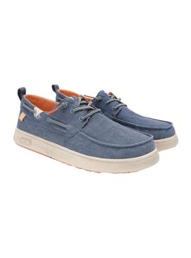 Mocassins Walkin Pitas Maui Flax bleu pour homme