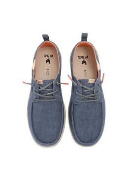 Mocassins Walkin Pitas Maui Flax bleu pour homme
