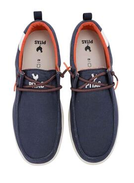 Chaussures Walkin Pitas Wallabi Biarritz marine pour homme