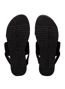 Sandales Calvin Klein plateforme noir pour femme