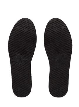 Espadrilles Calvin Klein à plateforme noires pour femme.