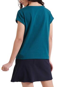 T-shirt Naf Naf Sacha verte pour femme