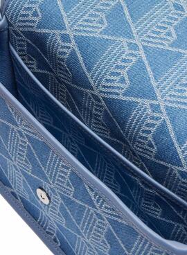 Sac à main Lacoste Jacquard Heritage denim pour femme