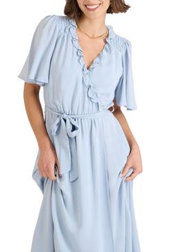 Robe Naf Naf Popy bleue ciel pour femme