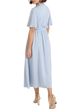 Robe Naf Naf Popy bleue ciel pour femme