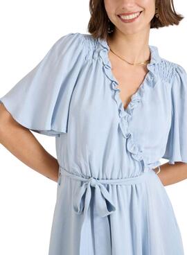 Robe Naf Naf Popy bleue ciel pour femme