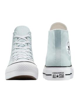 Sneakers Converse Chuck Taylor All Star plateforme turquoise bleu