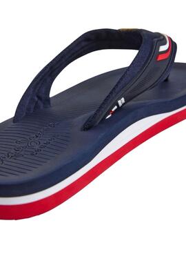 Tongs Pepe Jeans West Club bleu marine pour homme