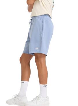   Bermuda New Balance Essentials bleu pour homme.