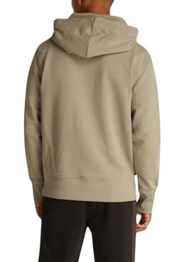Sweat à capuche Calvin Klein Serif logo toasté pour  homme 