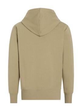 Sweat à capuche Calvin Klein Serif logo toasté pour  homme 