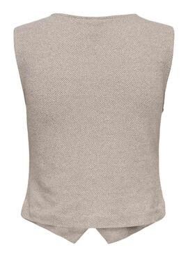 Gilet Only Jayla beige pour femme